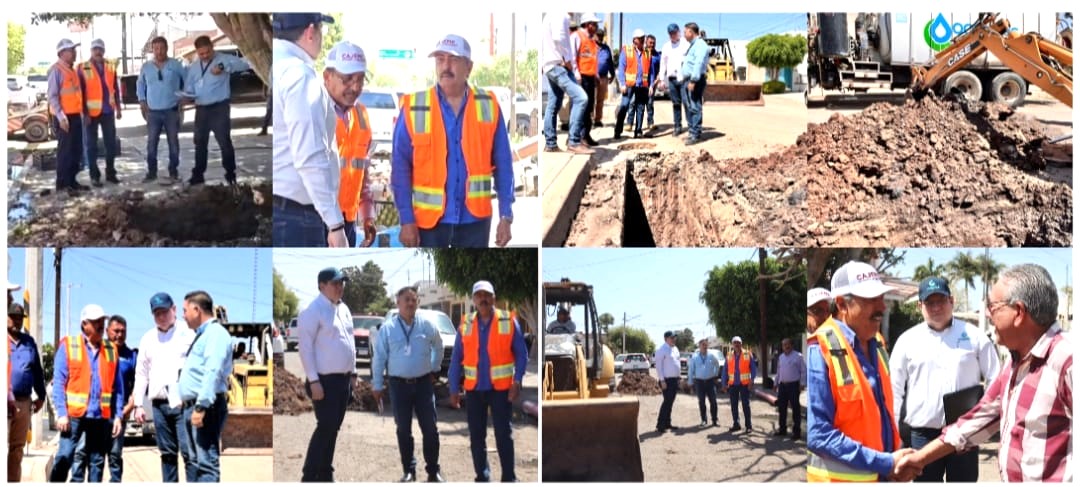 SUPERVISA ALCALDE DE CAJEME AVANCE EN REHABILITACIÓN DE INFRAESTRUCTURA SANITARIA Y TRABAJOS DE BACHEO