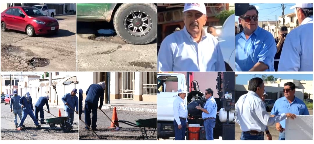 SUPERVISA LAMARQUE ACCIONES DE BACHEO Y OBRAS EN LA CIUDAD