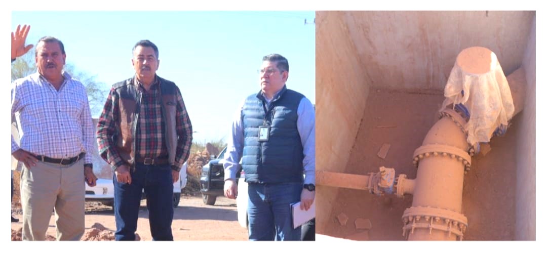 JAVIER LAMARQUE SUPERVISA AVANCES EN OBRA HIDRÁULICA QUE BENEFICIARÁ AL SUR DE CAJEME