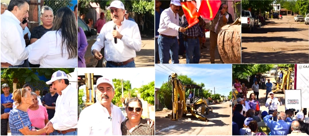 JAVIER LAMARQUE CONTINÚA TRABAJANDO EN CAJEME CON MÁS OBRAS QUE TRANSFORMAN
