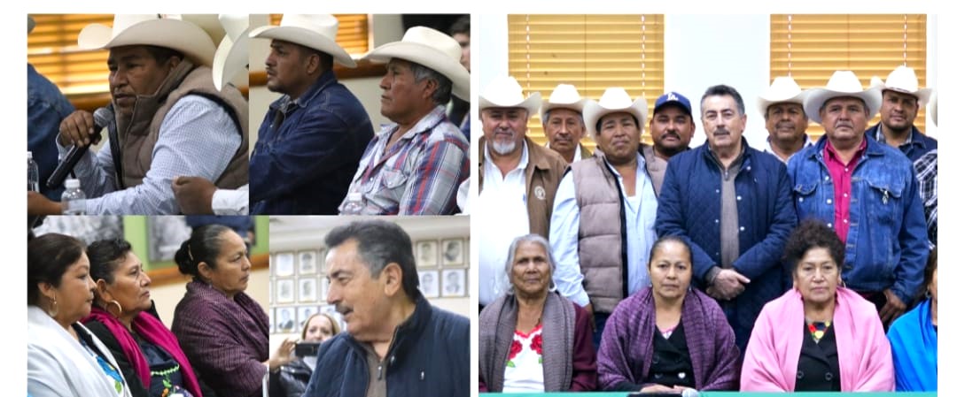 REFRENDA PRESIDENTE JAVIER LAMARQUE LAZOS CON NUEVAS AUTORIDADES DE LA TRIBU YAQUI