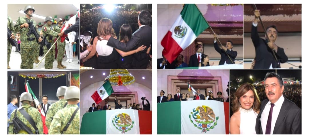 ENCABEZA ALCALDE LAMARQUE CANO CEREMONIA 214 DEL GRITO DE INDEPENDENCIA