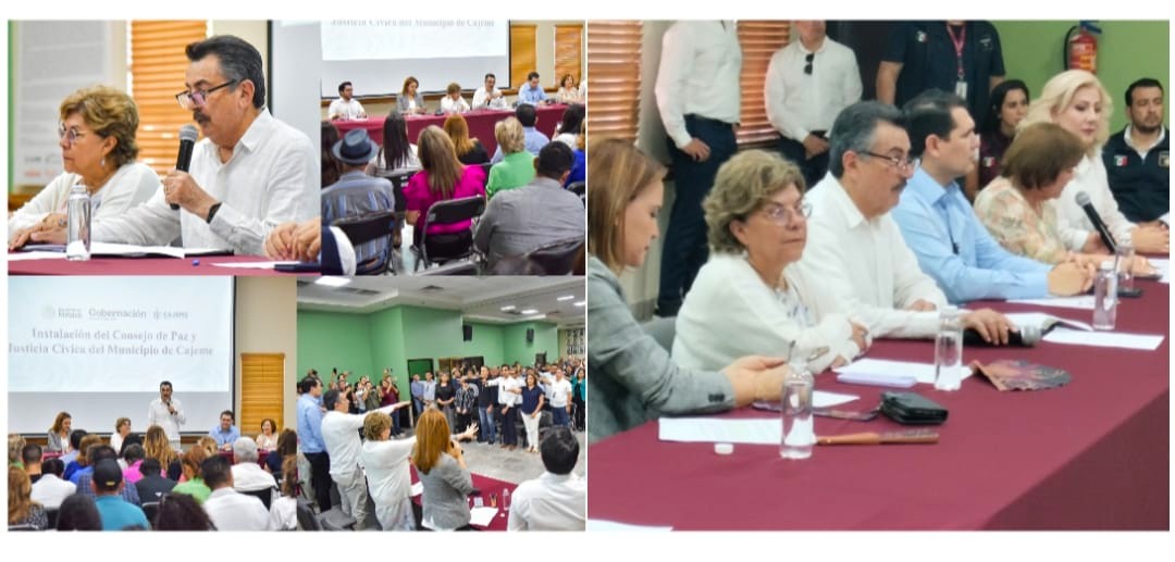 FORMALIZA JAVIER LAMARQUE INSTALACIÓN DEL CONSEJO DE PAZ Y JUSTICIA CÍVICA PARA EL MUNICIPIO DE CAJEME