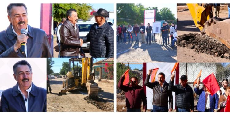CONTINÚA JAVIER LAMARQUE CON MÁS OBRAS PARA EL BIENESTAR SOCIAL, DA BANDERAZO REHABILITACIÓN DE RED SANITARIA, AGUA Y PAVIMENTACIÓN EN LA COLONIA KINO