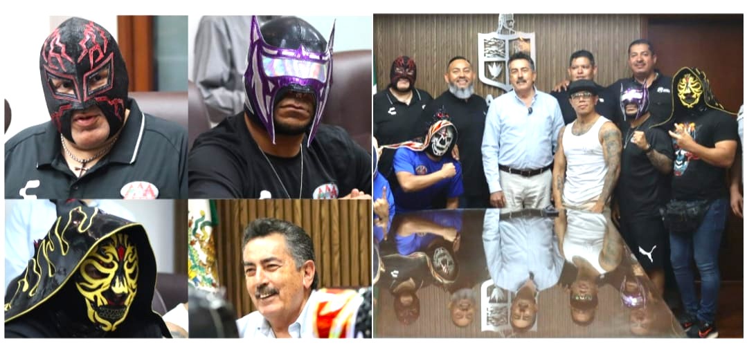 RECONOCE ALCALDE A ESTRELLAS MINI DE LA LUCHA LIBRE TRIPLE A