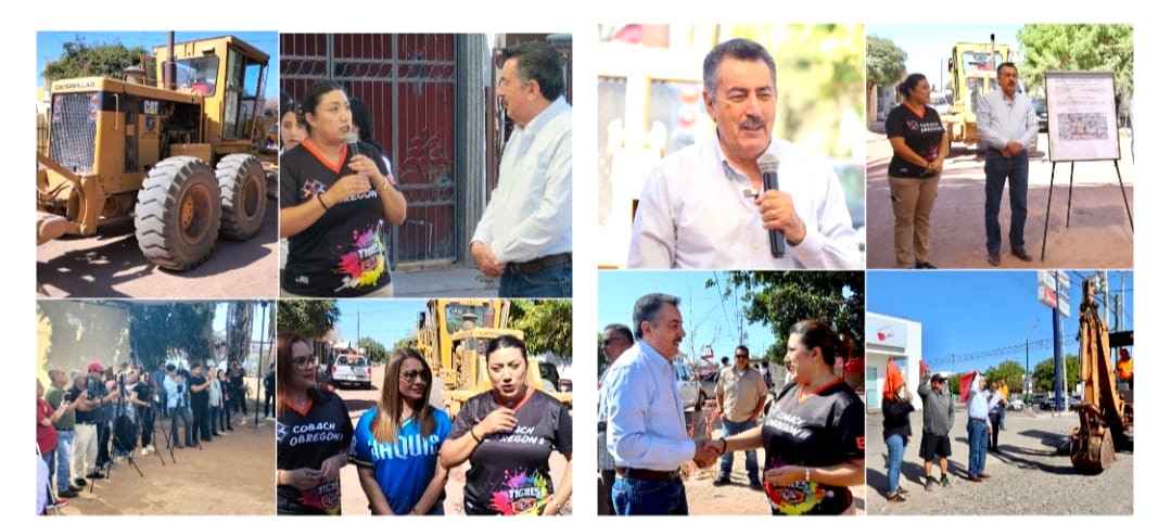 IMPULSA JAVIER LAMARQUE DESARROLLO DE CAJEME CON DOS NUEVOS ARRANQUES DE REHABILITACIÓN DE OBRAS