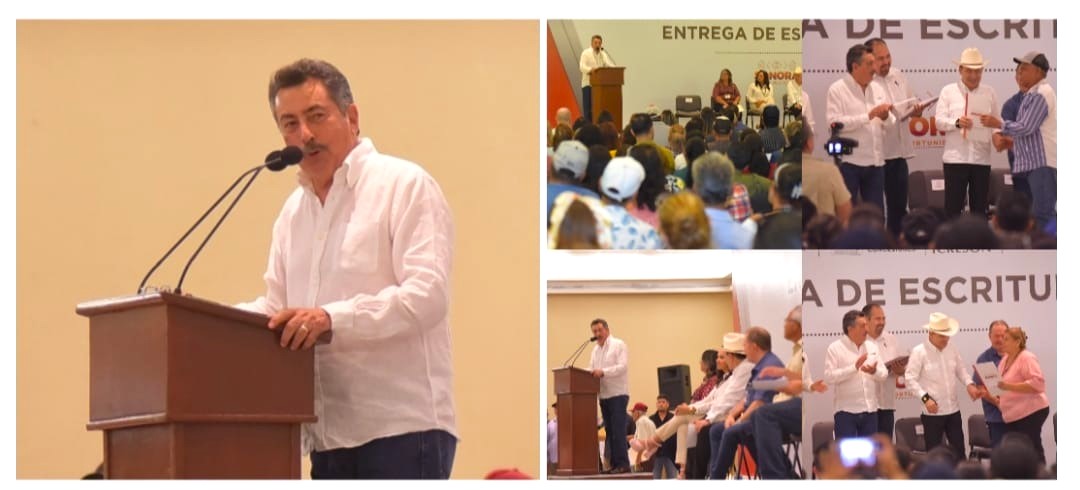 PRESENCIA JAVIER LAMARQUE ENTREGA DE ESCRITURAS A FAMILIAS DEL RODEO 3 Y SAN IGNACIO RÍO MUERTO