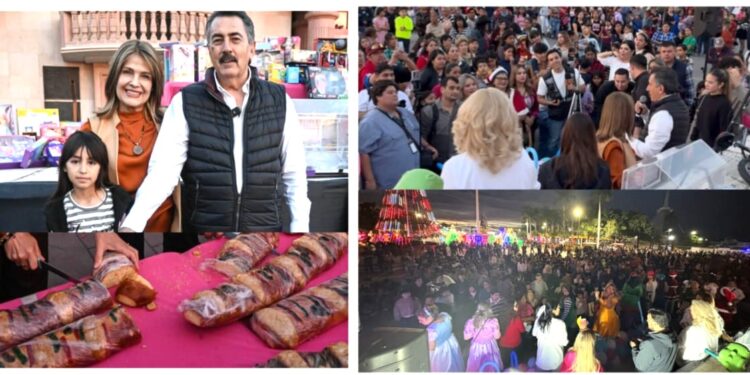 DIF CAJEME REÚNE A FAMILIAS EN UN GRAN FESTEJO DE ROSCA DE REYES EN LA PLAZA ÁLVARO OBREGÓN