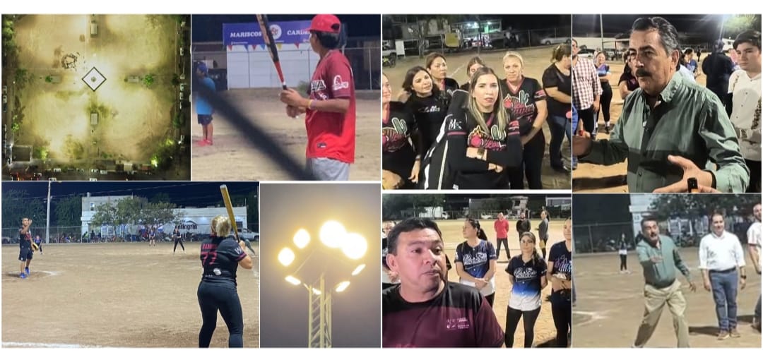 ENTREGA LAMARQUE CANCHA DEPORTIVA REHABILITADA EN ALUMBRADO EN LA MUNICIPIO LIBRE