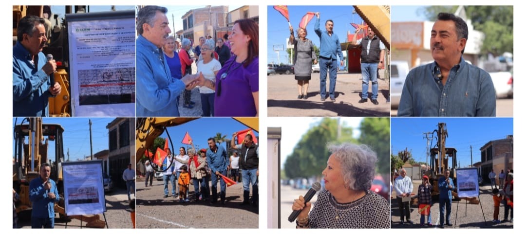 DA BANDERAZO ALCALDE JAVIER LAMARQUE A PAVIMENTACIÓN EN CALLES VALLE DEL ALGODÓN Y PASEO LAS PALMAS