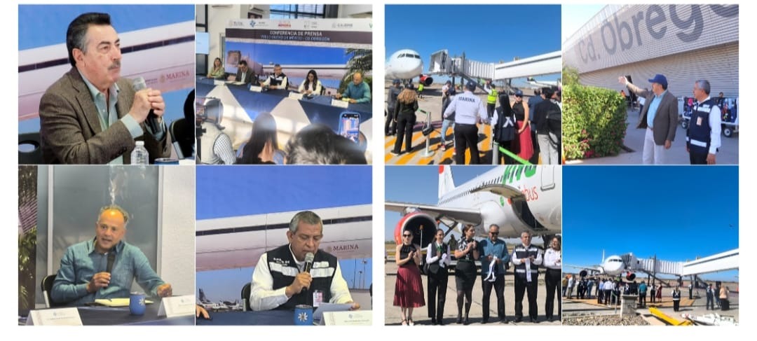 PARTICIPA EL PRESIDENTE MUNICIPAL JAVIER LAMARQUE EN LA INAUGURACIÓN DE LA NUEVA RUTA AÉREA DE “VIVA” CDMX-CIUDAD OBREGÓN