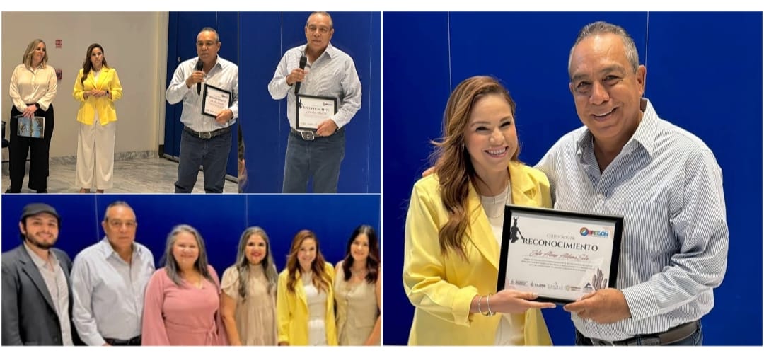 OCV OBREGÓN ENTREGA RECONOCIMIENTO AL EMPRESARIO JULIO ALDAMA SOLÍS