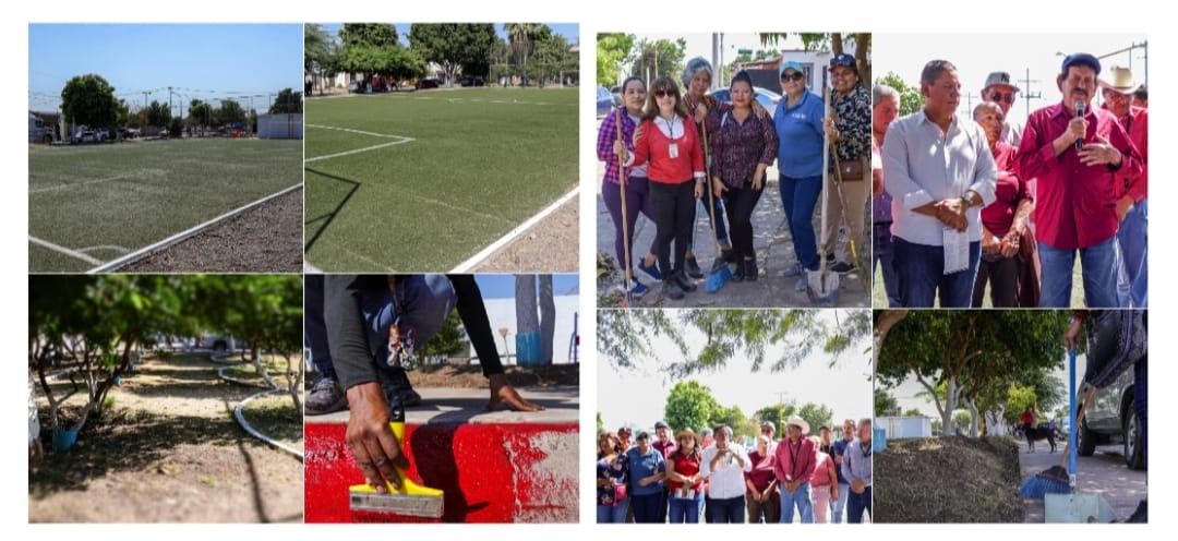 REHABILITA SECRETARÍA DE BIENESTAR ESPACIO DEPORTIVO EN LA VILLA BONITA