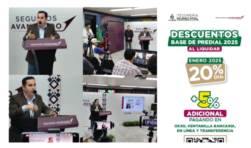 INVITA TESORERÍA DE CAJEME A APROVECHAR DESCUENTOS Y PROMOCIONES POR INICIO DE AÑO