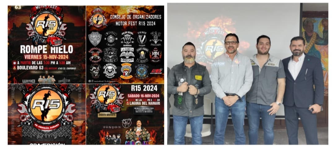 SE REALIZARÁ EN CAJEME SEGUNDA EDICIÓN DEL MOTOR FEST R15 2024
