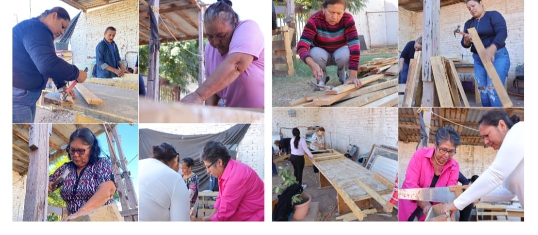 CON GRAN ÉXITO INAUGURA EL INSTITUTO CAJEMENSE DE LA MUJER TALLER DE CARPINTERÍA EN LA COLONIA EL RODEO