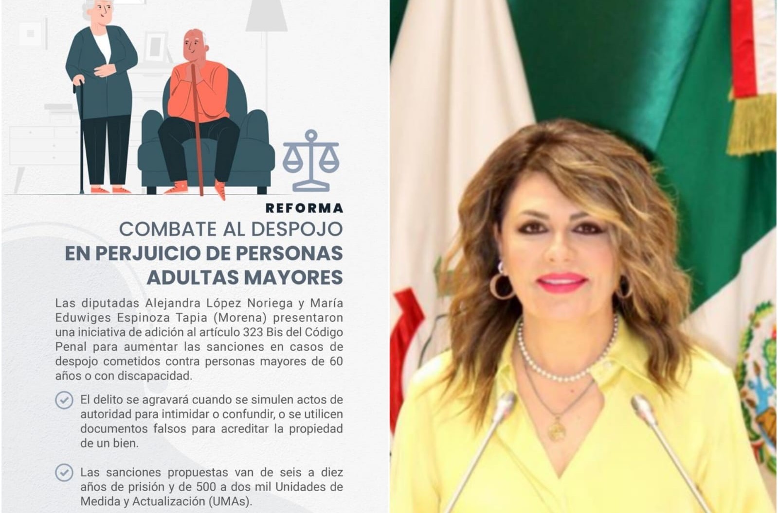 Adultos mayores en Sonora son despojados de sus casas y bienes Dip: Alejandra López Noriega