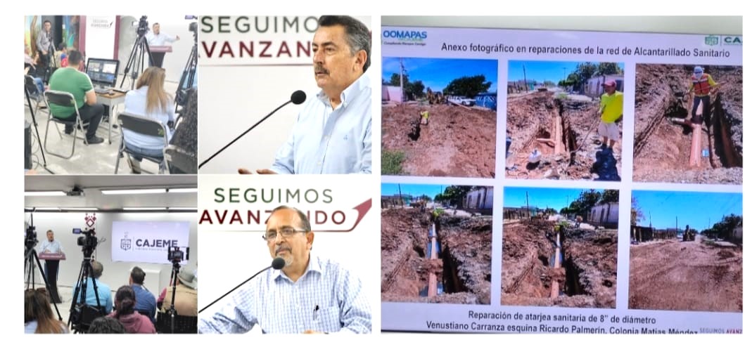 CONTINÚAN EN CAJEME ACCIONES CONCRETAS DE REHABILITACIÓN EN INFRAESTRUCTURA HIDRÁULICA Y SANITARIA