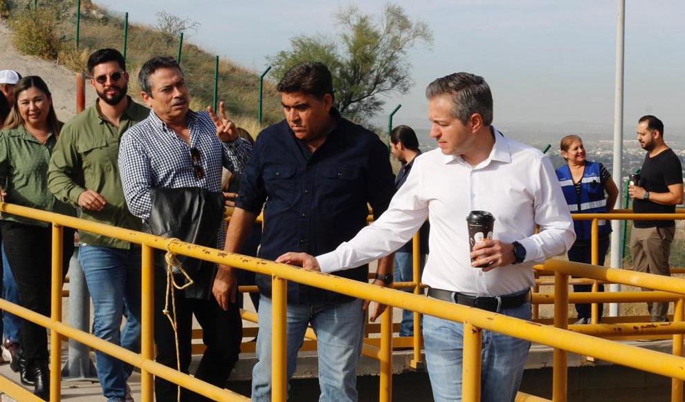Encabeza Omar Del Valle Colosio supervisión de planta potabilizadora en Hermosillo