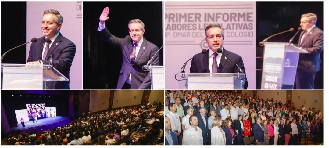 Diputado Omar Del Valle Colosio rinde su Primer Informe de Labores Legislativas en Hermosillo