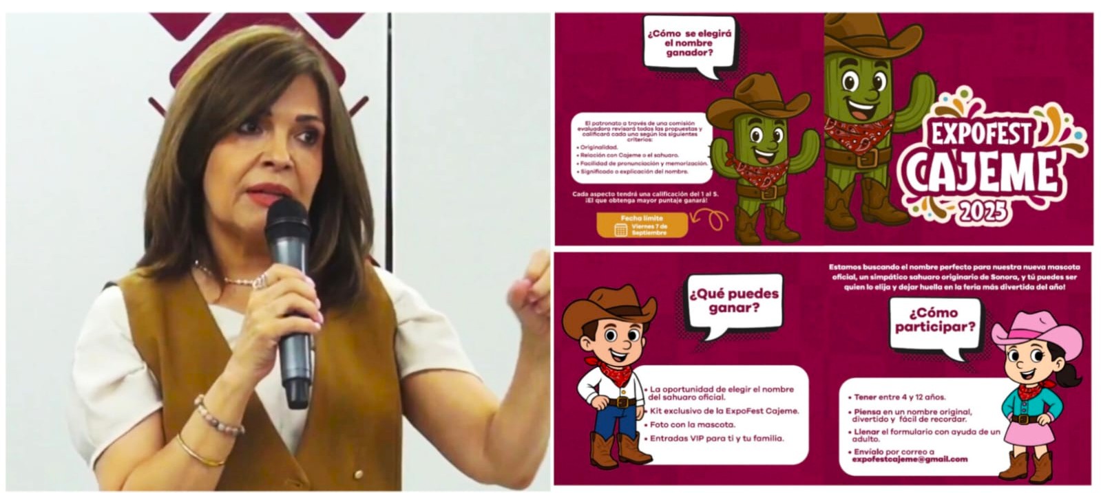 DIF CAJEME LANZA CONVOCATORIA PARA NOMBRAR A LA NUEVA MASCOTA OFICIAL DE LA EXPOFEST CAJEME 2025