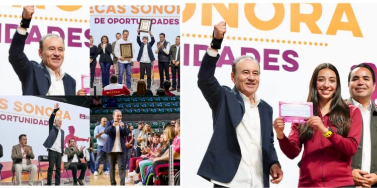 Alfonso Durazo reconoce y fortalece a atletas sonorenses con 540 becas
