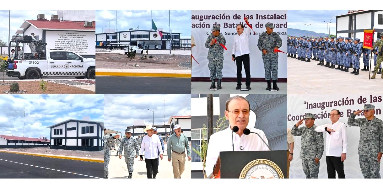 Gobernador Durazo inaugura instalaciones de la Guardia Nacional en Cajeme; suman 19 en Sonora