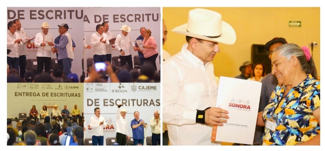Responde Gobernador Durazo rezago de décadas en certeza jurídica a vecinos de Ampliación El Rodeo en Cajeme