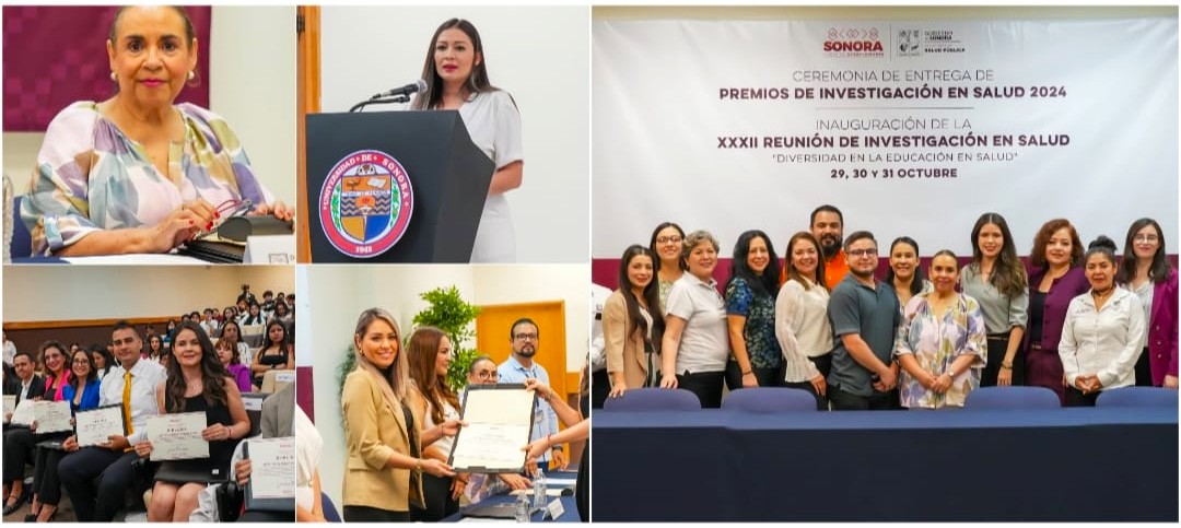 Celebra Gobierno de Sonora Ceremonia de Entrega de Premios de Investigación en Salud 2024