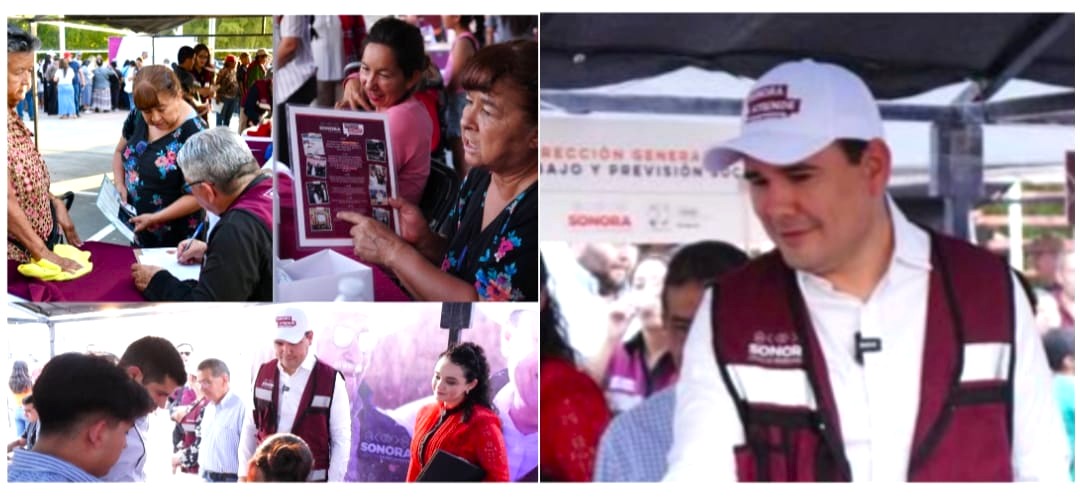 Gobernador Durazo lleva servicios gratuitos a la colonia Café Combate con feria “Sonora Atiende”