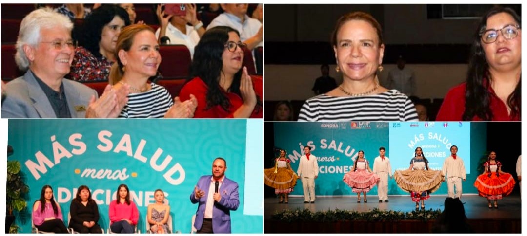 DIF Sonora y SSP imparten conferencia de prevención de adicciones en Cobach Villa de Seris