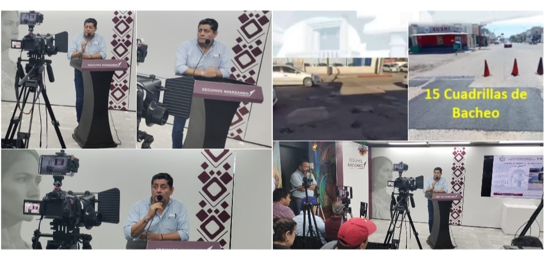 REFUERZAN TRABAJOS DE BACHEO PARA MEJORAR VIALIDADES EN LA CIUDAD
