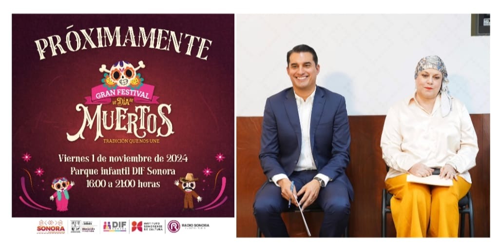 Invita Gobierno de Sonora al Gran Festival de Día de Muertos en Hermosillo