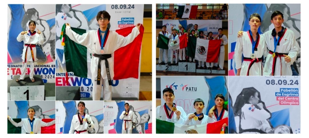 Triunfan alumnos sonorenses en Campeonato Internacional de Taekwondo Escolar