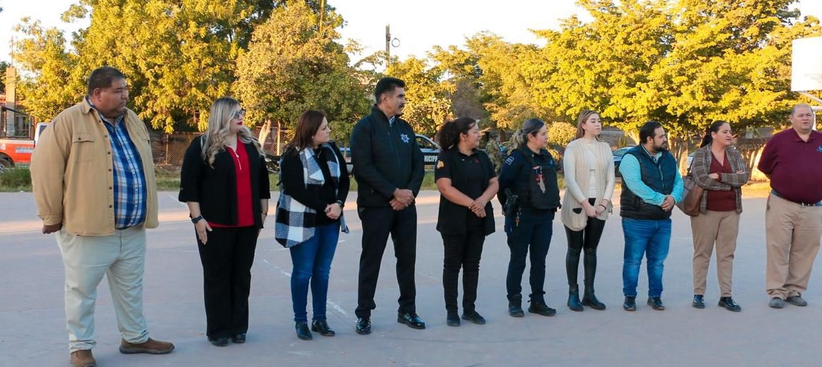REFUERZAN LAZOS VECINAS Y VECINOS DE LA LUIS ECHEVERRÍA CON SSPM DE CAJEME