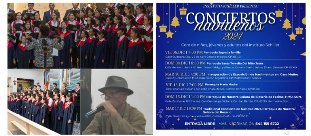 INVITA INSTITUTO DE CULTURA DE CAJEME A CONCIERTOS NAVIDEÑOS DE INSTITUTO SCHILLER