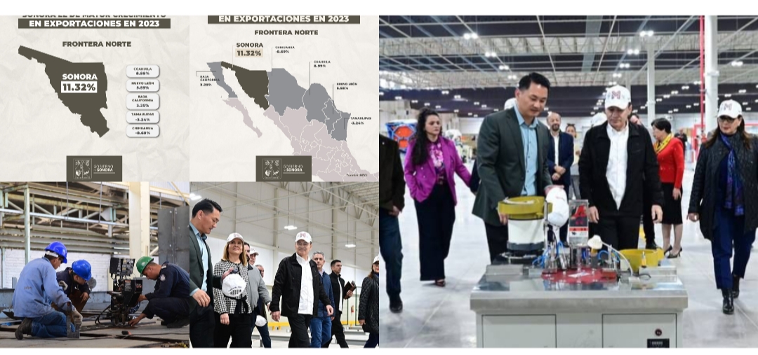 Registra Sonora el mayor crecimiento en exportaciones en la frontera norte