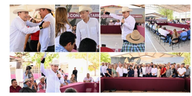 Gobernador Durazo respalda al Fuerte Mayo y asegura agua para el campo