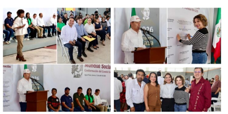 Firma presidenta Esmeralda González convenio del Comité Estatal de Proyectos Comunitarios del Mundial Social 2026