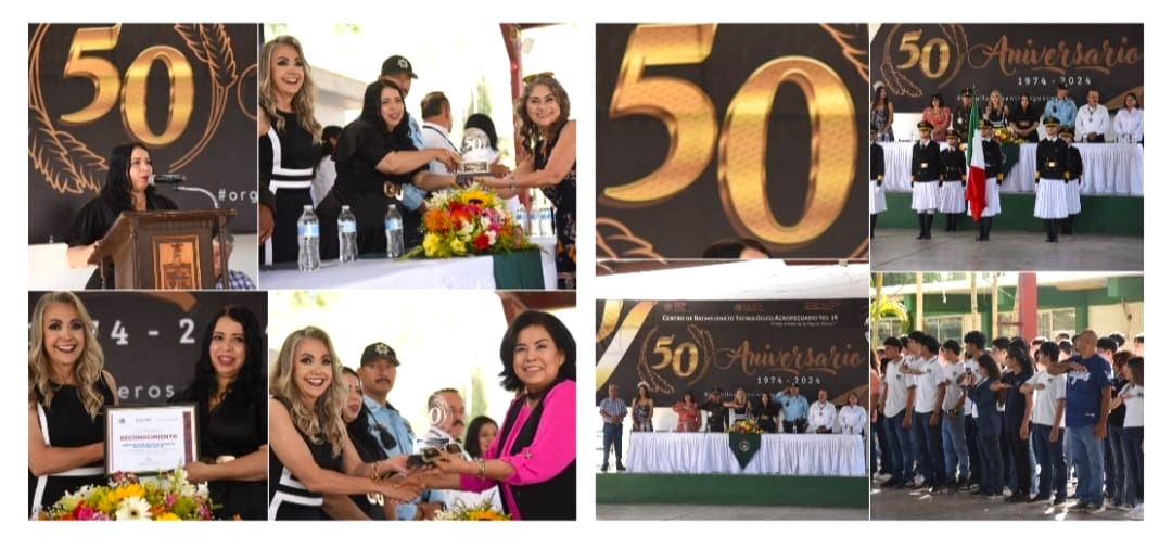 RECONOCE AYUNTAMIENTO AL CENTRO DE BACHILLERATO TECNOLÓGICO Y AGROPECUARIO #38 POR SU 50 ANIVERSARIO