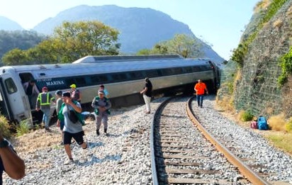 Claudia Sheinbaum reacciona al descarrilamiento del Tren Interoceánico