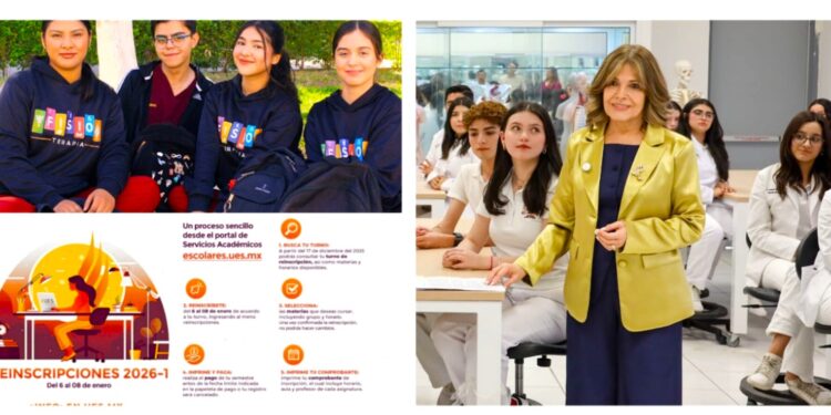 Abre UES reinscripciones para el semestre 2026-1