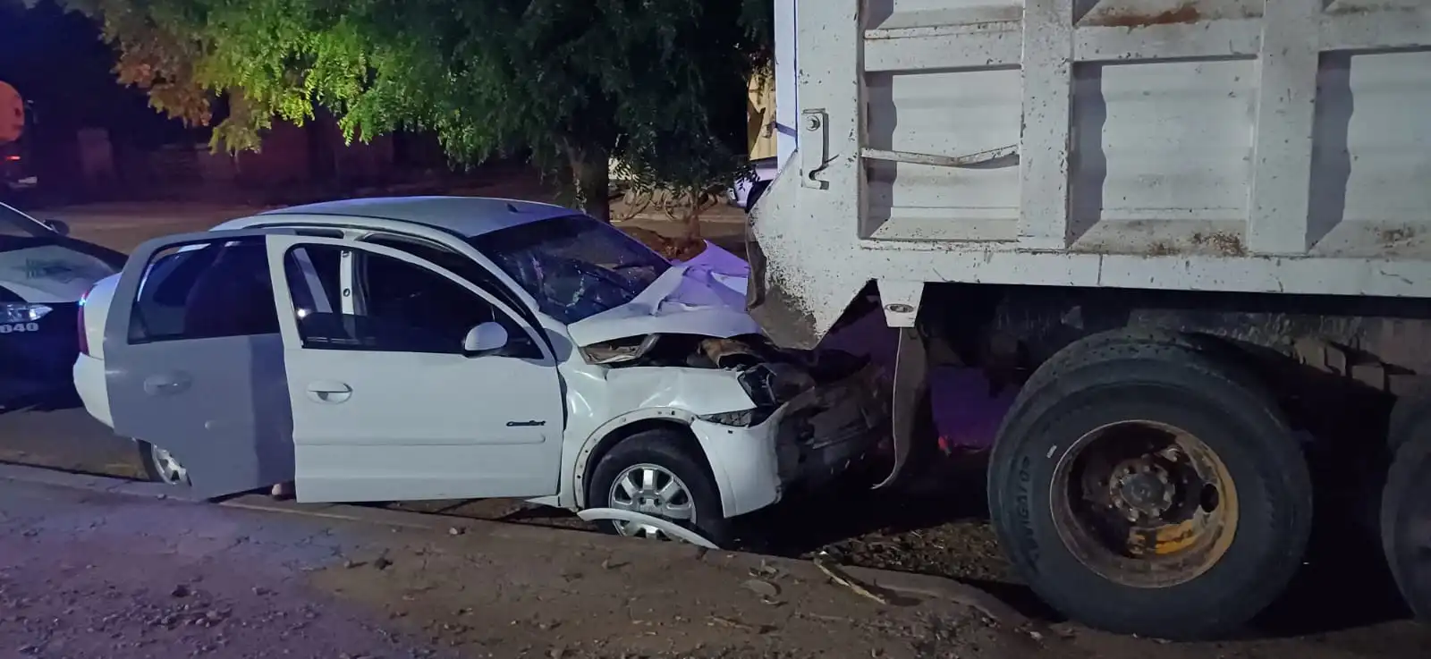 COLISIONA CONTRA CAMIÓN EN OBREGÓN