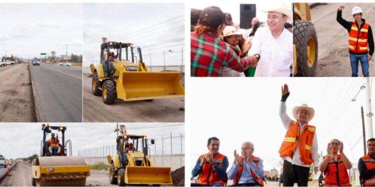 Alfonso Durazo fortalece al sector agrícola con obra estratégica en la carretera Hermosillo-Kino