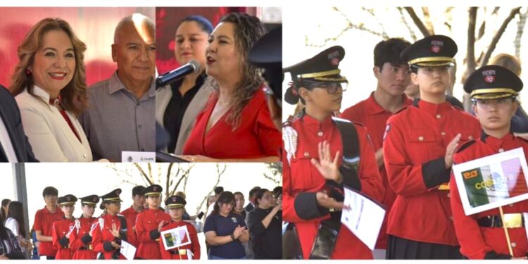 FOMENTA AYUNTAMIENTO VALORES PATRIOS EN ESTUDIANTES DE SECUNDARIA Y PREPARATORIA CON CONCURSO DE ESCOLTAS Y BANDAS DE GUERRA 2026