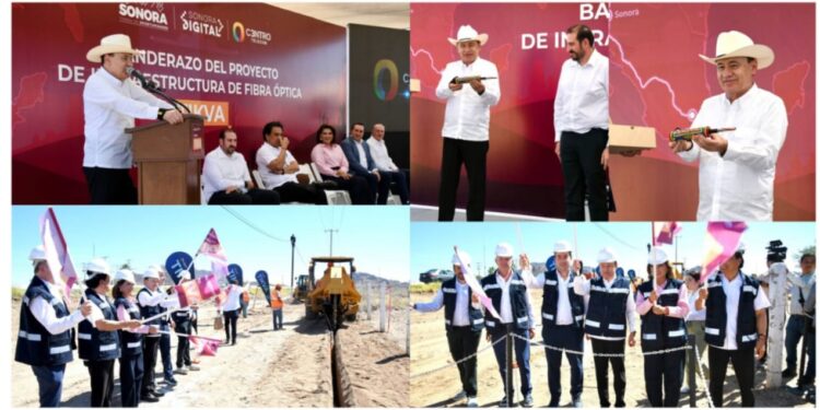Durazo arranca obra de conectividad digital binacional con inversión de mil 250 millones
