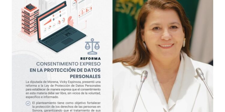 Diputada Vicky Espinoza impulsa reforma para dar mayor certeza al uso de datos personales.