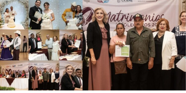 288 PAREJAS FORMALIZAN SU UNIÓN EN MATRIMONIOS COLECTIVOS CAJEME 2026
