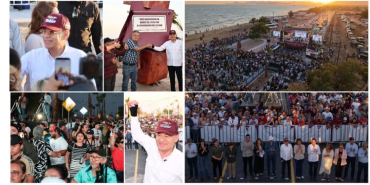 Gobernador Durazo detona nuevo polo turístico en Empalme con Malecón El Cochórit