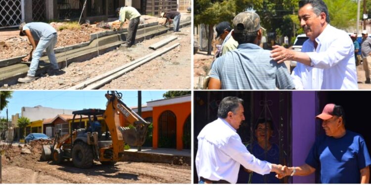 OBRAS DE REHABILITACIÓN AL SUR DE CAJEME PRESENTAN AVANCE FAVORABLE